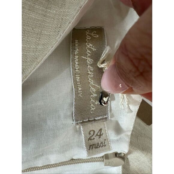 NWT La Stupenderia Designer Italian Linen Baby Dress - Picture 5 of 10